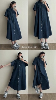 FADTHINGS : denim dress 2 ความยาว 40“/45” 🐄🍎