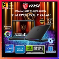 MSI Katana 15 HX AI GAMING LAPTOP B14WGK-283MY (i9-14900HX/16GB/1TB SSD/15.6" QHD 165HZ/NVIDIA RTX50