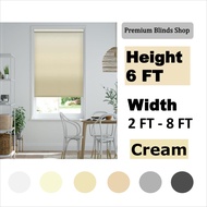 [READY STOCK]- 100%Blackout- Premium Roller Blinds Heavy duty system- Width 2 / 3 / 4 / 5 / 6 / 7 / 8FT Curtain Blinds / Blackout Blinds / Roller Blinds / Bidai / Window Blinds / Curtain Blind / Roller Blind / Bidai Tingkap