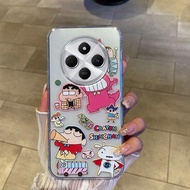 เคส Poco C75 C65ใหม่2025น่ารักการ์ตูนมอนสเตอร์ Shinchan กันกระแทกแบบใสซิลิโคนนิ่มเคสโทรศัพท์ Poco C7