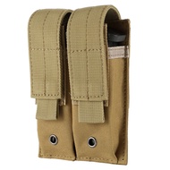 FRTKK Tactical Single/Double Pistol Mag Pouch Outdoor Molle Open-Top Magazine Pouch for Glock M1911 