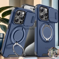 NC For iPhone 13 12 11 Pro Max 5G 4G 2024 Case Shockproof Armor Slide Magnetic Casing For i13 13Pro 