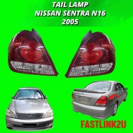 Fastlink Nissan Sentra 2005 2007 N16 Model Tail Lamp Rear Lampu Belakang Light 100% New High Quality