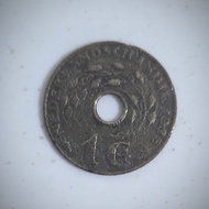 Uang Koin Logam 1 Cent Nederlandsch Indie 1936