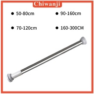 [Chiwanji] Spring Rod Tension Rod Spring Curtain Rod Adjustable Expandable Curtain Rod Pressure Curtain Rod Curtain Rods Bars Tensions Rod