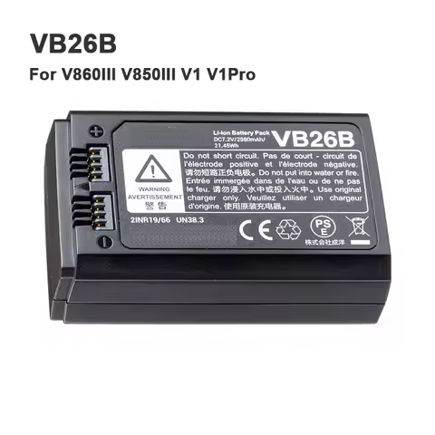 VB26B Battery for Godox V860III V850III V1 V1Pro Flash Speedlite Flash Head 7.2V 2980mAh 21.45Wh