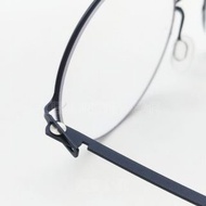 💎 頂級純鈦 💎 [檸檬眼鏡] Markus T DOT 026 241 德國品牌 消光深藍色極輕量大圓光學鏡框