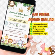 KAD AQIQAH DAN KESYUKURAN DIGITAL | E CARD HARI JADI | KAD KAHWIN DIGITAL