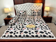 Bộ ga giường ngủ thun Latico siêu lạnh Lụa (áo gối ôm khóa kéo) - Mẫu Nhóc Shin