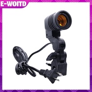 E-WOITD E27 AC Soet Lamp Single Head Bulb Holder Photography Light Bulb Mount For Photo With 1.8M Ca
