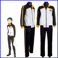 Re:Zero Natsuki Subaru Cosplay Jacket Pants Sportwear Anime Costume Man Casual Suits School Uniform 