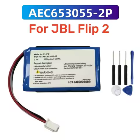 Original 2000mAh Speaker Battery For JBL Flip 2 Flip2 Flip II (2013) Special Edition Bluetooth Audio