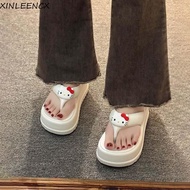 XINLEENCX KT Sponge Cake Flip-flops, Anti-slip Thickened Thick Soled Flip-flops, 40-41 Yard Cartoon 