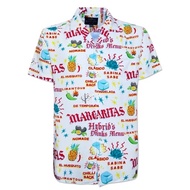 Hybrid Shirt Men Men's Short Sleeve Cream Color (Cream) (MSS-456-CR) Hawaiian