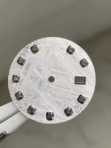 High quality substitute 116234 datejt meteorite dial inlaid with cultivated diamonds compatible with