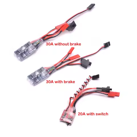 Micro ESC 20A 30A Brushed ESC RC ESC Electric Speed Controller 2S 4~8v for DIY Mini 1/16 1/18 1/24 R