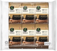 CJ Bibigo Savory Roasted Korean Seasoned Seaweed halal, 12P