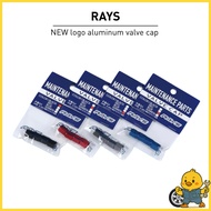 RAYS NEW logo aluminum valve cap 4-piece set