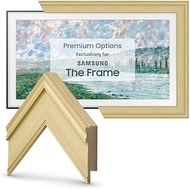 Deco TV Frames - Antique White Smart Frame Compatible ONLY with Samsung The Frame TV (32", Fits 2021-2023 Frame TV)