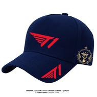 ชุดทีม SKT ทีม T1 S13รอบชิงชนะเลิศระดับโลกปรับได้หมวกเบสบอลผ้าคอตตอนลำลอง