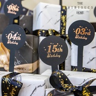 F1-40 Birthday Card Number Card Gilding Year Old Number Card Gift Decoration Birthday Card Number Pl