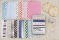 韓國【Afrocat】 masking sticker fabric 〈補充包〉手作裝飾膠貼紙卡片筆記日記標籤