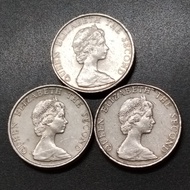 British Hong Kong QE II A Set Of 5 Dollar 1980-1982 ( 3 Coins )
