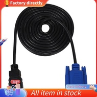 In stock-HDTV  Gold Male To VGA HD-15 Male 15Pin Adapter Cable 6FT 1.8M 1080P
