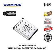 Olympus LI-42B Rechargeable Lithium-Ion Battery (3.7V, 700mAh) (1 Year Warranty)