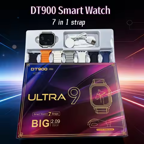 DT900 Smart Watch 7in1 Watch Music Bluetooth Call Game Health and Fitness Wireless Charging Waterpro