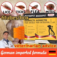 WUPET 6tubes Tick and Flea for Dog Anti Tick Garapata Flea Pulgas & Lice Kuto Garapata Remover
