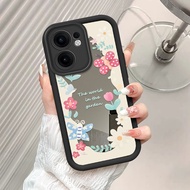 Casing hp For OPPO Reno 13F 4G 5G Mirror Softcase Case Butterfly Flower Cassing 5003 JZ TY