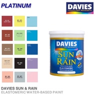 1 Liter | DAVIES Sun &amp; Rain | Elastomeric Water-based Paint | Waterproofing Paint | Sold Per 1L