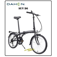DAHON SUV D6 20inch FOLDING BIKE ALUMINUM DAHON 6Speed Black Alloy Folding 20"