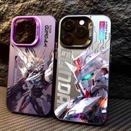 Anime Gundam Cool Casing For IPhone 16 15 14 13 12 11 Pro Max I16 I15 I13 I12 Case Cover Shockproof 