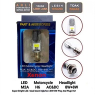 Xenon H6 M2A Ac/Dc Universal 1-Leg LED Light Bulb for Underbone & Automatic Motorcycles