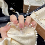 NZM [Dream Weaving] Exquisite Diamond Wearing Nails Whitening Detachable Nails