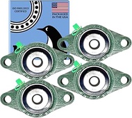 PGN UCFL201-8 Pillow Block Bearing - Pack of 4 Flange Mounted Pillow Block Bearings - Chrome Steel B