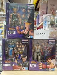 shf street fighter 街霸 街頭霸王 龍 ryu / 春麗 chun li / 軍佬 guile