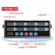 CAL-8B Eight-Channel 8-Segment Timer Kitchen Burger Baking Timer Reminder Countdown Button Type Free