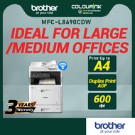Brother MFC-L8690CDW All in One Wireless Colour Laser Printer | Duplex Print | Scan | USB Direct | S