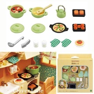 Sylvanian Families Cooking Set Food Kitchen Furniture Doll House Accessories Miniature Toy