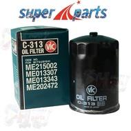 2PCS VIC C-313 Oil Filter for Mitsubishi Pajero, Montero Sport, Strada 4M40 / 4M41 Engine