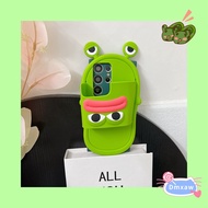 Funny Frog Slipper Shape Case For Samsung Galaxy J6 Plus J4 Plus J6+ J4+ J7 Prime J5 Pro J7 Pro 2017 A750 Silicone Cute Big Eyes Frog Sausage Mouth