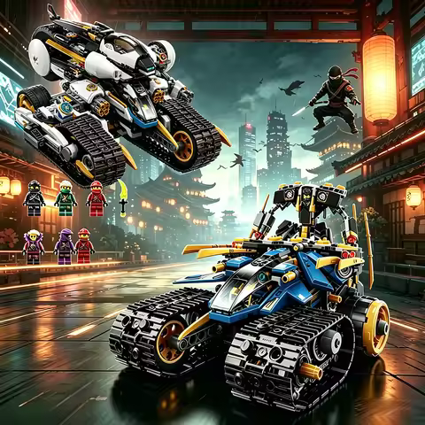 Legacy Cole's Earth Driller Thunder Raider Killow Vs. Samurai X Mecha Building Blocks Toys