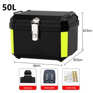 ADV Motorcycle Tail Box 50L/57L_Waterproof  Tanker Storage + Backrest Cushion Heavy-Duty | Motorcycl