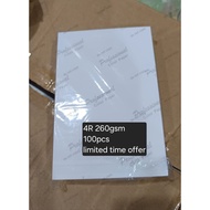 4R 260gsm Glossy Photo Paper 100pcs