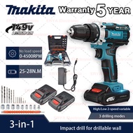 Makita 149V Cordless Impact Drill 3 Color Heavy Duty Battery Drill Full Set Electric Screwdriver Cor