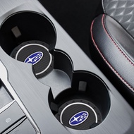 1/2Pcs Car Coaster Water Cup Bottle Holder Anti-slip Pad Mat Silica Gel Bottle Holder Pad For Subaru