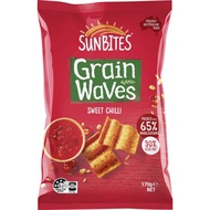 Sunbites Grain Waves Wholegrain Chips Sweet Chilli 170g - Australia